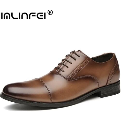 IMLINFEI Mens Oxfords