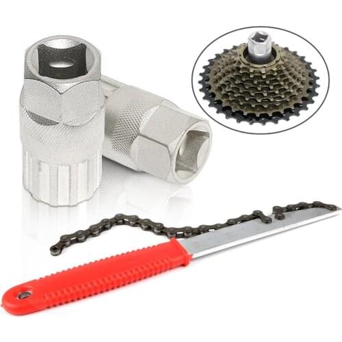Bicycle Cassette Flywheel Freewheel Lockring Repair Tool For Bike Shiman Rotating flywheel installation and removal tool