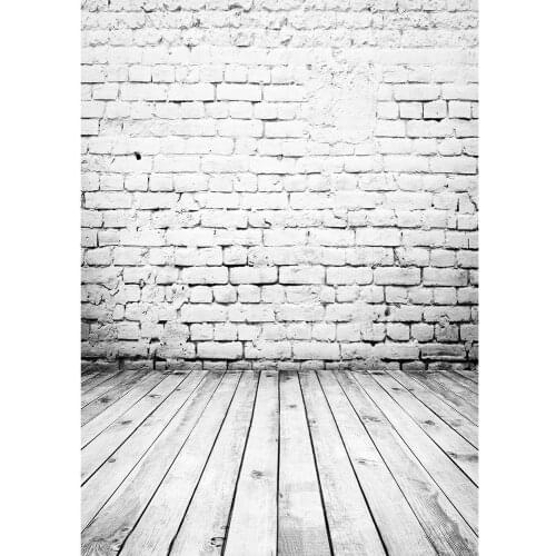 Brick Wall Wooden Floor Photography Background Vinyl Cloth Backdrop Photo Studio for Children Baby Portrait Pets Toy Photophone