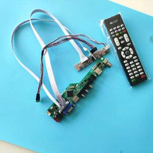 Kit for LP140WH1(TL)(D1)/(TL)(D2)/(TL)(D3)/(TL)(D5) LP140WH1 TL 1366x768 LCD HDMI TV VGA AV Panel Controller board USB 14" LED