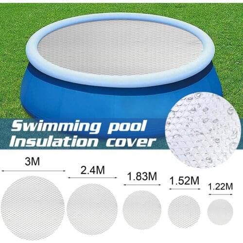 Swimming Pool Cover Film Round Swimming Pool Cover Solar Swimming Pool Cover Outdoor Hot Tubs Garden Supplies Accessories