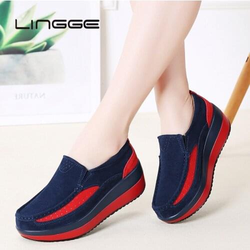 LINGGE Womens Spring Shoes