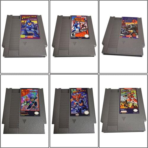 Megaman1-6-Game Cartridge For Console Single card 72 Pin NTSC and PAL Game Console