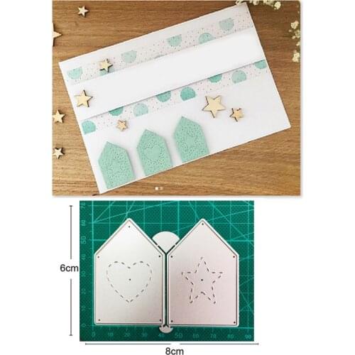 Metal Cutting Dies die cut Heart Star Label Frame Decoration Scrapbooking dies Paper Craft Knife Mould Blade Punch Stencils dies