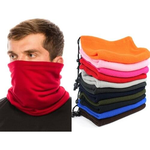 Unisex Men Women Warm Scarf Ourdoor Casual Neck Warmer Face Mask Scarves Solid Color Elastic Winter Scarf Neckerchief