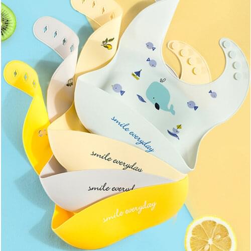 Newborn Baby Bibs Cartoon Print Letter Kids Baby Girl Boy Feeding Stuff Adjustable Waterproof Baby Bib Saliva Towel