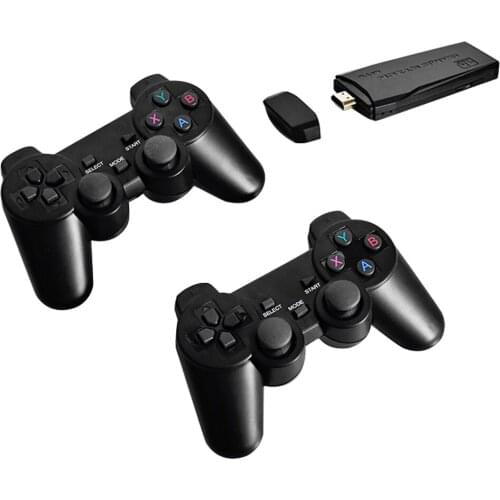 POWKIDDY Tv Game Stick 4K HD Video Game Console Retro Arcade 64GB 10000 Games Wireless Dual Controller Gamepad Childrens Gifts