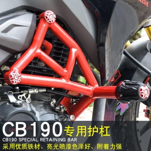 Spirit Beast Motorcycle Bumper Refit Front Guard Bar Anti-drop Glue Stick Anti-drop Bar Bold Anti-collision Bar For Honda CB190