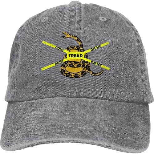 Adjustable Solid Color Baseball Cap American Republicans Washed Cotton Don't Tread On Me USA Sports Woman Hat