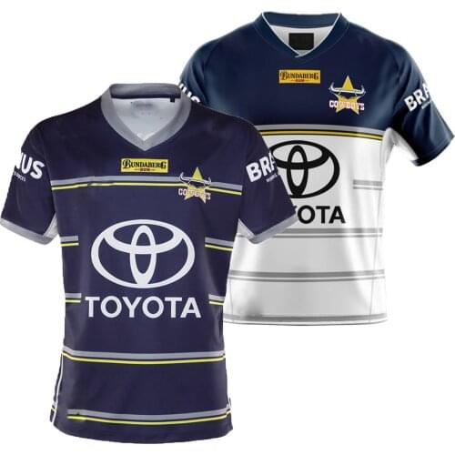 North Queensland Cowboys 2021 Home/Away Rugby Jersey Sport Shirt S-5XL