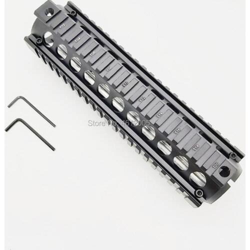 AR 15 tactical handguard Drop-In handguard Drop In Quad Rail Two Piece AR 15 Handguard Aluminum 9 inch for M4 M16