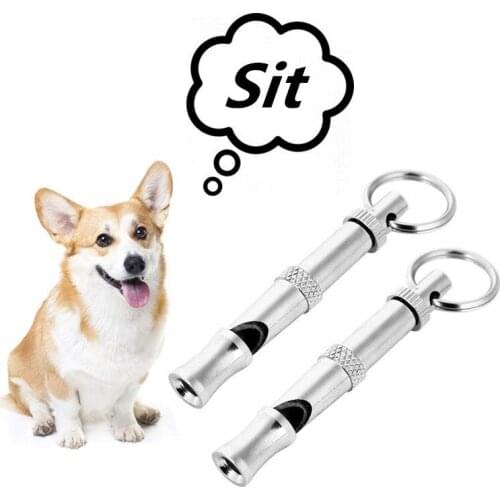 Ultrasonic Pet Dog Whistle Training Flute Adjustable Frequency Puppy Sound Repeller Keychain Equipment for Dogs Pet Supplies