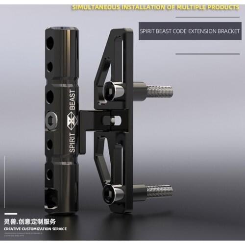 Spirit Beast Universal Motorcycle Multi-functional Handlebar Pressure Code Bracket Decorative Lighting Stent Extension Rod