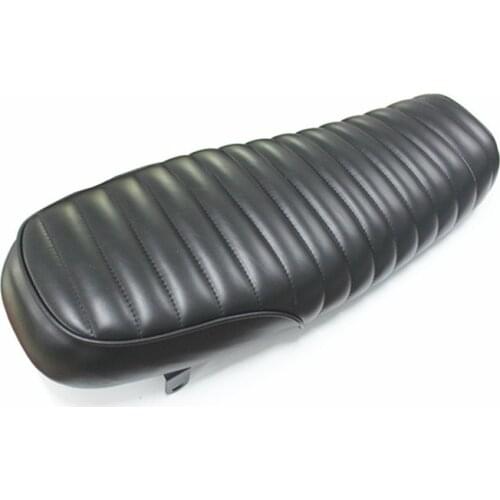 640mm High Quality Motorcycle Seat Universal Vintage Motorcycle Cafe Racer Seat Handwork Refit Motorbike Cushion Black And Brown