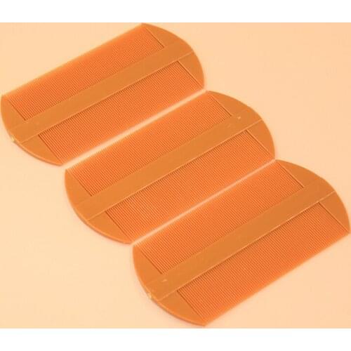 High Quality New 2 Pcs/lot Plastic Double Sided Nit Fine Tooth Combs for Head Lice Dectection Comb Kids Pet Flea Use Wholesale