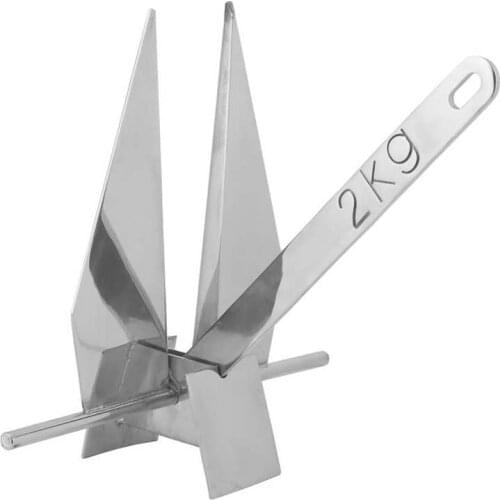 2kg Boat Anchor for Boats 17 to 22 Feet Stainless Steel Marine Hardware Parts Accessories Boat Anchoring Tool