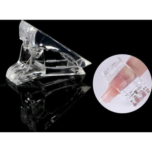 1/5pcs Transparent Nail Clips For Finger Building Gel Extension Quick Building Mold UV Gel LED Manicure Art Builder Tool