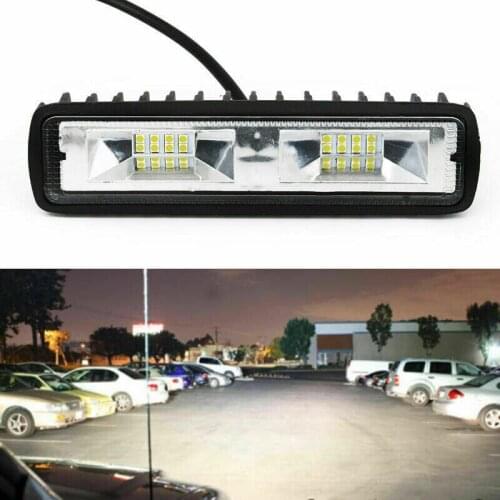 10Pcs/Lot 12V 18W 16LED White Auto Working Light Long Bar Light Daytime Running Lights Light For Motorcycle Jeep SUV