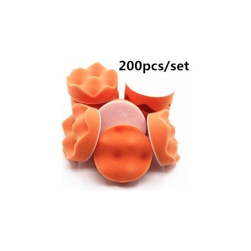 200PC/set 80mm Car Polisher Buffer pads wave sponge Gross Polishing Buffing Pad 3" Clean waxing Auto paint maintenance care