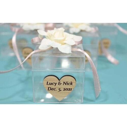 50 Pcs FREE SHIPPING Wedding Bulk Favor Boxes | Wedding Mica Glass Favors Boxes| Baby Shower Favors Boxes | Bridal Shower Favor