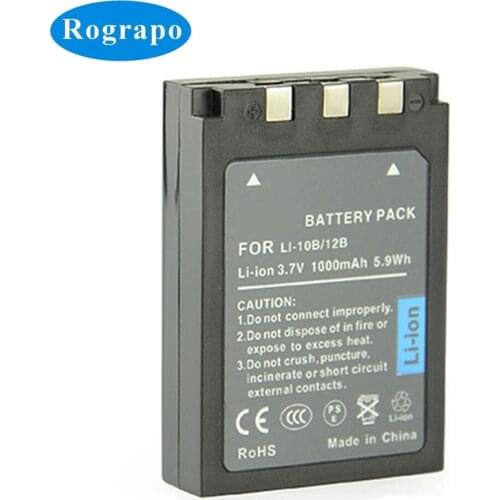 New 1000mAh Li-10B Li-12B Battery For Olympus X-1 X-2 50Z U-300 400 410 500 600 800 810 1000,C-760 765 70 7000 770 Accumulator