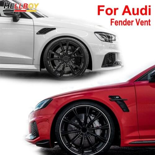Car Styling For AUDI A3 8V 8P A4 S4 B8 B9 B7 B6 A5 A6 C6 C5 Sline S5 S6 Q7 Q3 Q5 SQ5 Side Fender Vent Trim Stickers Accessories