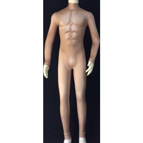 Sexy Men bodysuit Male Singer Dj Ds Nude Color Muscle Print Jumpsuit Stage Costumes Men Nightclub Stage One Piece Outfit