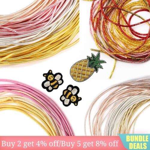 French Bullion Wire French Coil Embroidery Silk Thread Sewing DIY Accessories Jewelry Making Embroidery Metalic Purl Wire