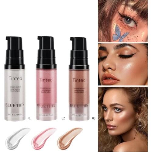 3 Color Highlighter Face Brighten Face Glow Women After Make Up Cream Contour Shimmer Illuminator Highlighter Cosmetics Tool