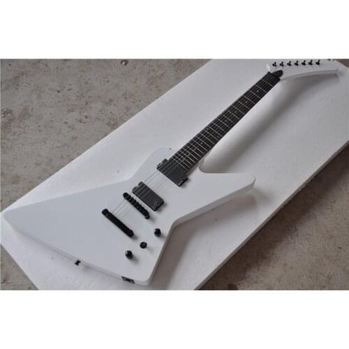 Classic models are available from stock, customized 6-string special electric guitar, pure white body fixed bridge, free deliver