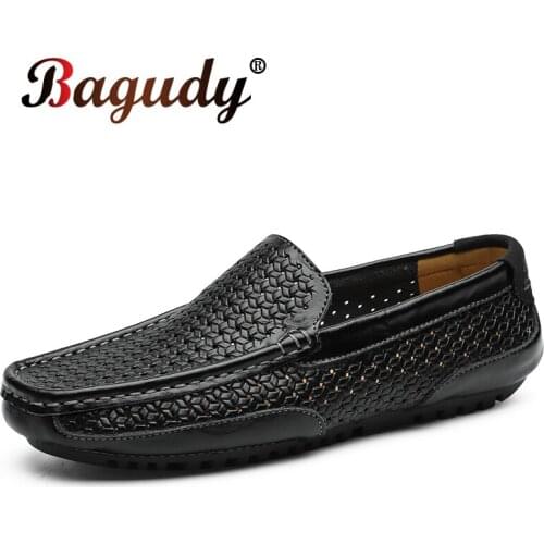 2020 New High Quality Mens shoes Leather Casual Shoes Handmade Slip On Flat Work Shoes Leather Loafers Mens Oxford Shoes 38-44