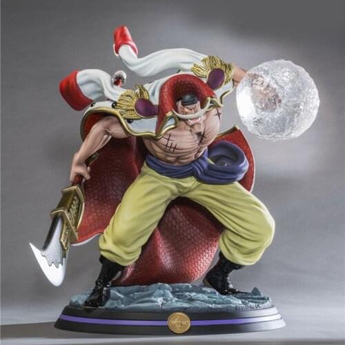 Newest Japan Anime One Piece For Collection White Beard Edward Newgate GK Resin Made PVC Action Figure Collection Toys Gift 32CM