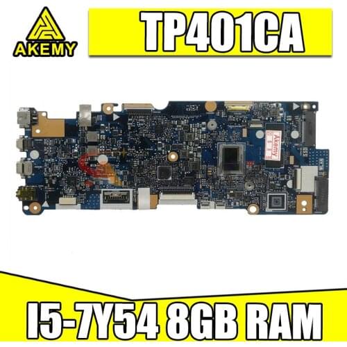 New!!TP401CA notebook mainboard For Asus VivoBook Flip 14 TP401C TP401CA laptop motherboard mainboard with I5-7Y54 8GB 128G SSD