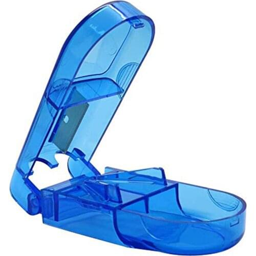 Newly Case Folding Vitamin Medicine Drug 3 colors Pill Box Case Organizer Tablet Container Cutting Drugs