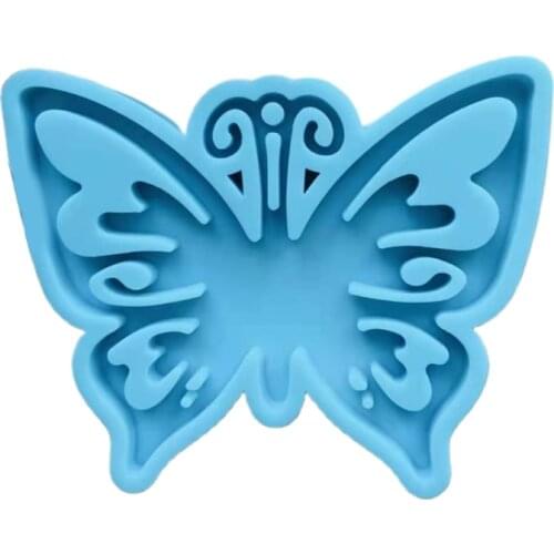 DIY Crafts Making Tool Key Chain Epoxy Resin Mold Handmade Butterfly Shape Keychain Casting Silicone Mould T84A