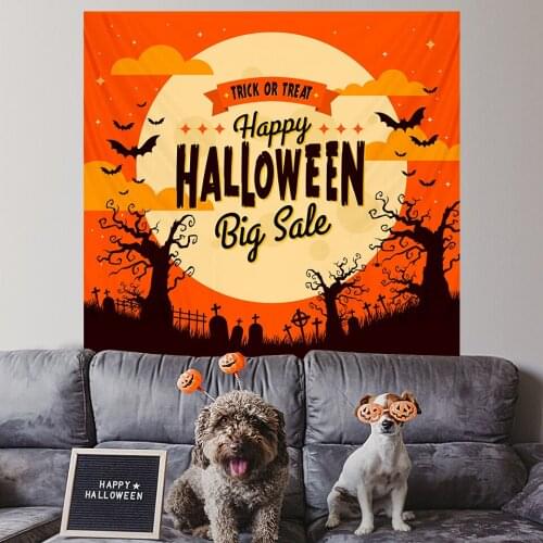 Psychedelic scene home decoration tapestry Mandala wall decoration hippies, Halloween witchcraft Bohemian decoration