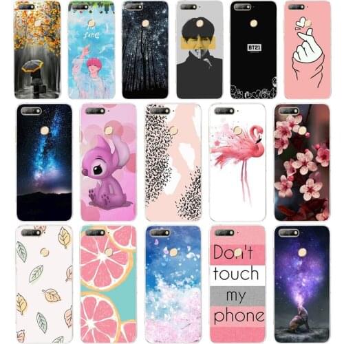 F Silicone TPU Case For Huawei Y6 2018 Cover Pattern Phone Case For Huawei Y6 Prime 2018 Case Cover For Huawei Y6 Y 6 Prime 2018