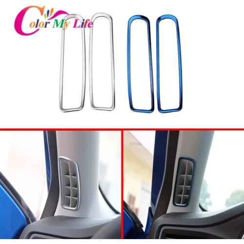 Car Styling Front Air Conditioning Vent Outlet Cover Decoration Trim Stickers for Ford All New Focus MK4 2019 2020 Accessories