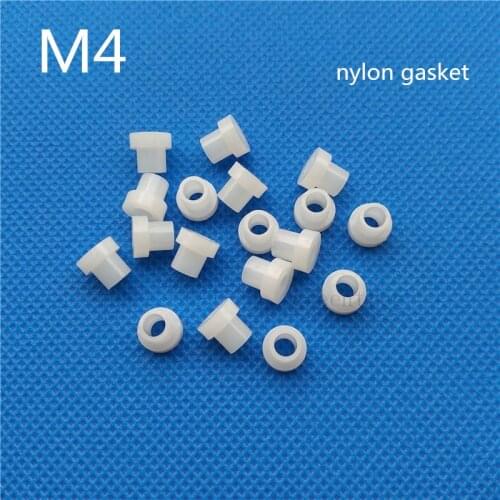 M4 Nylon Screw Gasket Transistor Washer T-type plastic insulation washers spacer screw thread protector 4mm seals gasket ring