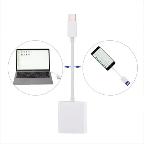 USB Type C To SD-Card Camera Reader OTG Adapter Cable For Phone Tablet Ipad Pro for Huawei P20 lite Pro Nova 3 4 Galaxy S9 S8
