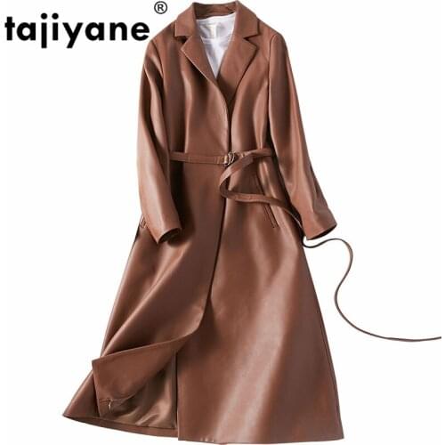 Real Genuine Leather Jacket Lamb Leather Jacket Sheepskin Coat 2020 Autumn Jacket Women Winter Long Female Coats 19620 WPY116