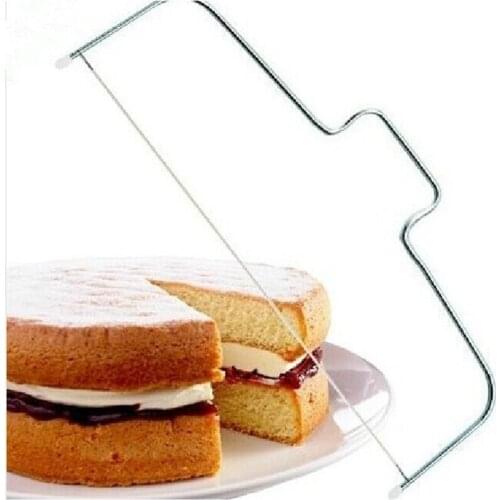 1Pc Stainless Steel Adjustable Wire Cake Slicer Leveler Slices Cake Cutter Tool Kitchen Gadgets Baking Accessories