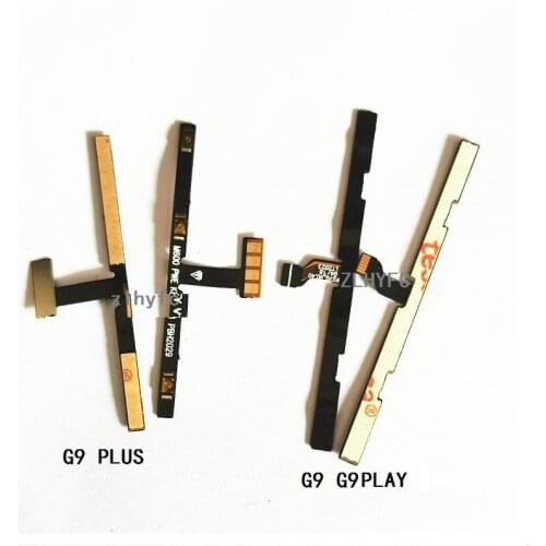 10pcs For Motorola Moto G9 Play / G9 Plus / E7 Plus G9 Power On Off Volume Switch Side Button Key Flex Cable Replacement Parts