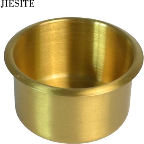 10pcs/set Big Drop-In Cup Holder for Poker Table Casino Accessories Gold and Silver 10.3x5.8cm