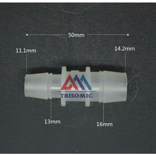 14.2mm*11.1mm Straight Reducing Connector Plastic Fitting Barbed Reducing Connector