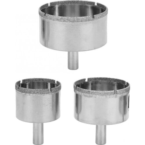 3pcs Portable Hole Opener Saw Drill Bit Tool for Tile Ceramics Marble Drilling