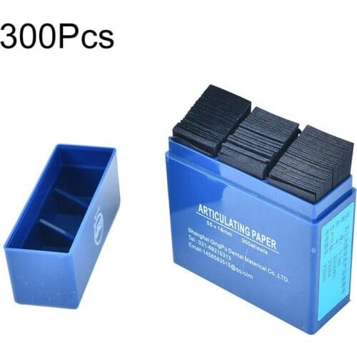 300pcs/Box 55*18mm Dental Articulating Paper Strips Dental Lab Products Tool Oral Teeth Care Whitening Material