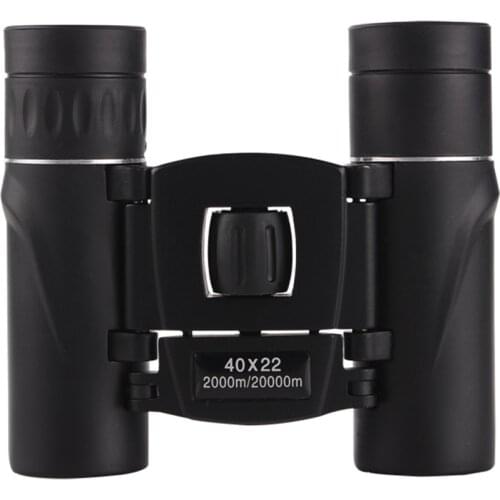 40x22 Field Glasses HD Mini Telescope Portable 40 Times Binocle Binoculars Black Outdoor Travel