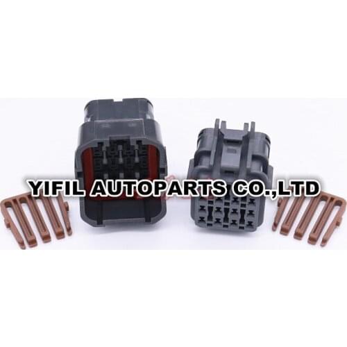 5sets/lot 16 Pin/Way Female Male Waterproof Electrical Wire Connector Plug Socket Auto Connectors Housing