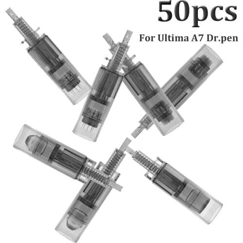 50pcs 9/12/24/36/42Pin Nano Electric Derma Needles Pen Cartridges Needle Tips for Ultima A7 Dr.pen Machine Micro-needle Therapy